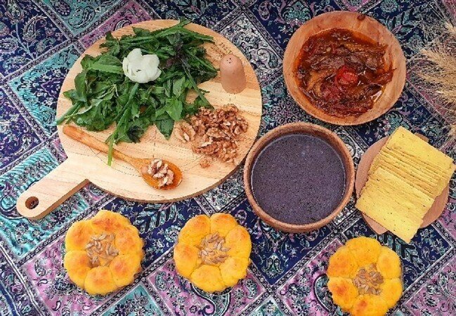 قروت خوراک بنفش بیرجند