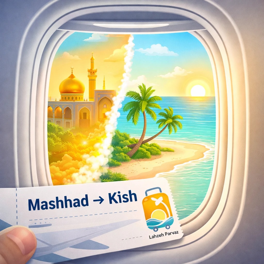 خرید بلیط هواپیما مشهد به کیش